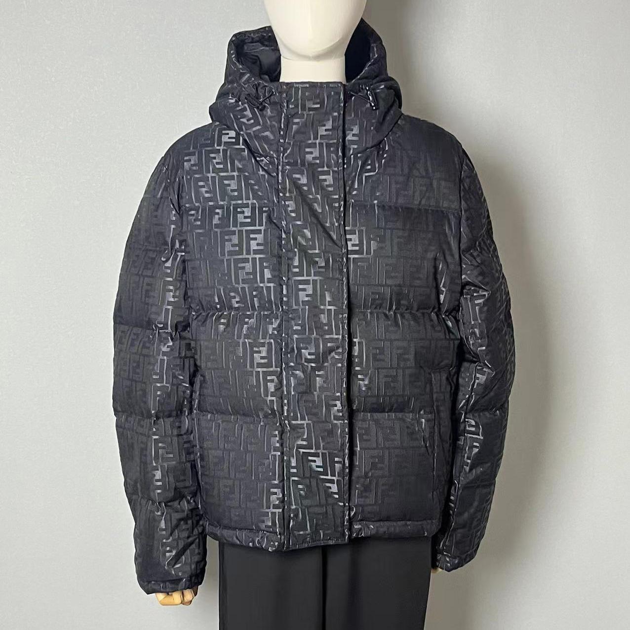 Fendi Black FF Nylon Down Jacket - FashionPlug