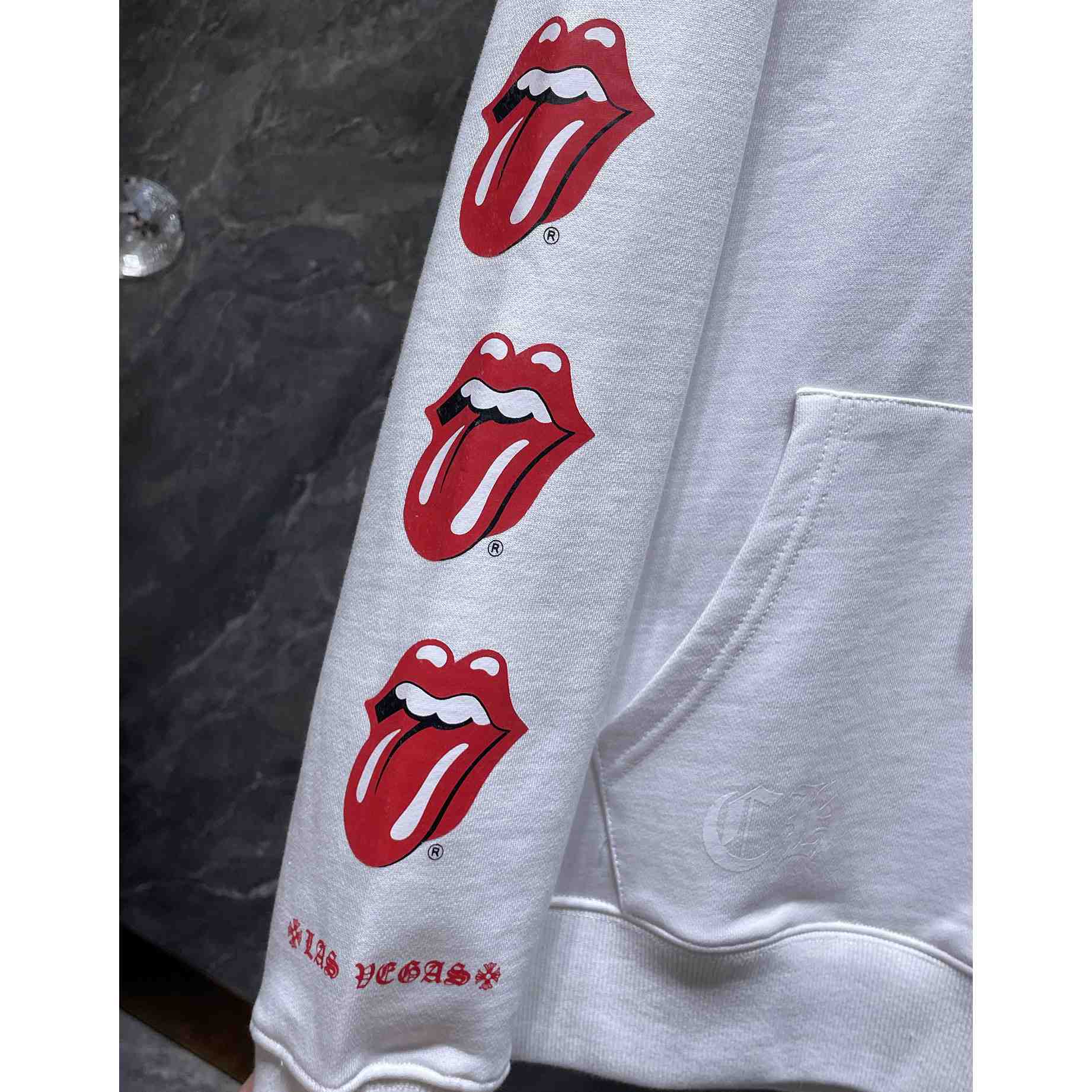 Chrome Hearts Rolling Stones Hoodie - FashionPlug
