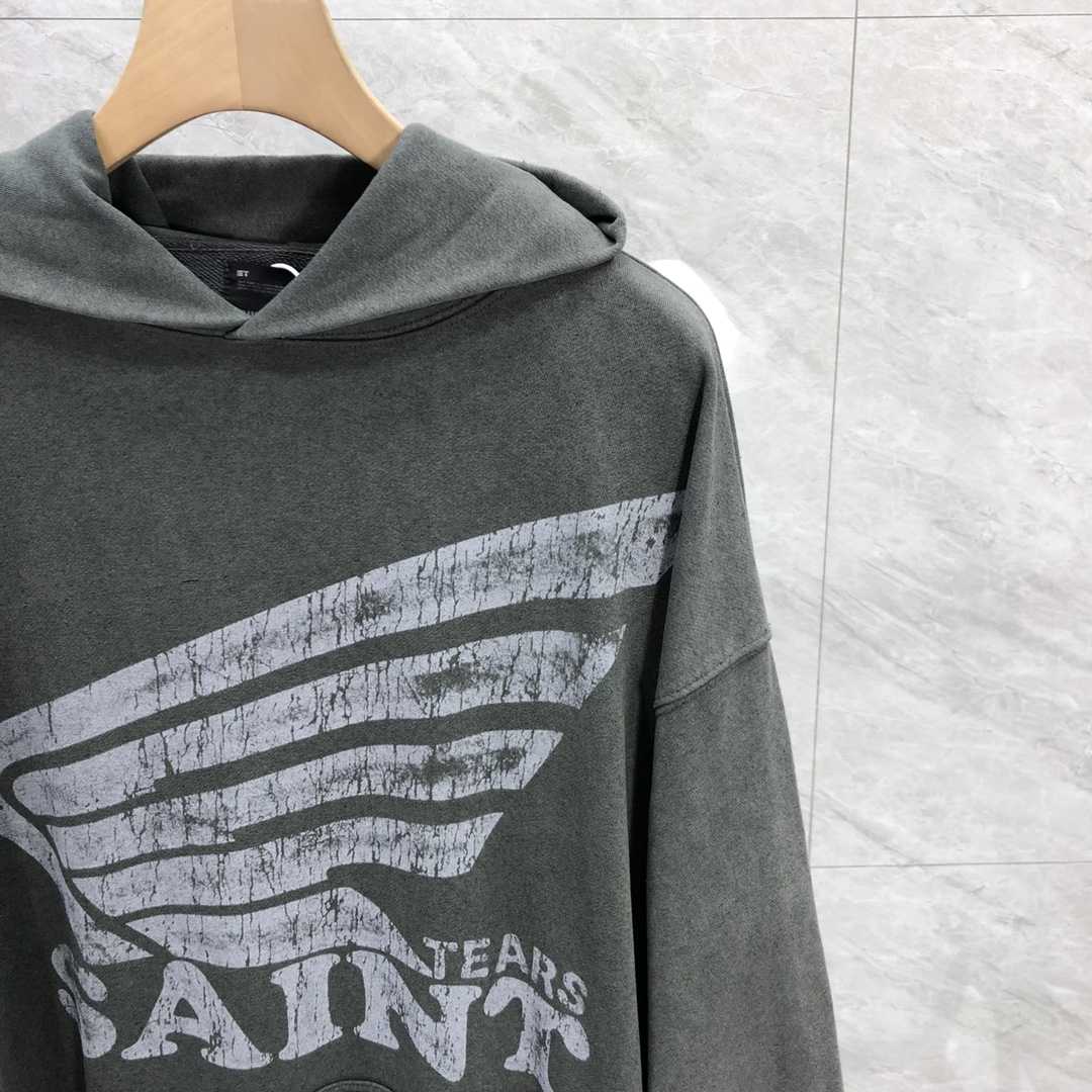 Saint Michael Tears Hoodie - FashionPlug