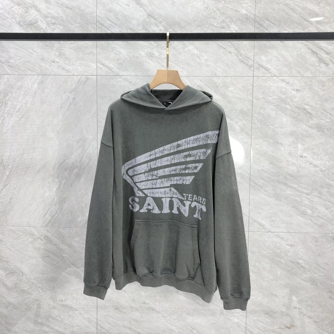 Saint Michael Tears Hoodie - FashionPlug