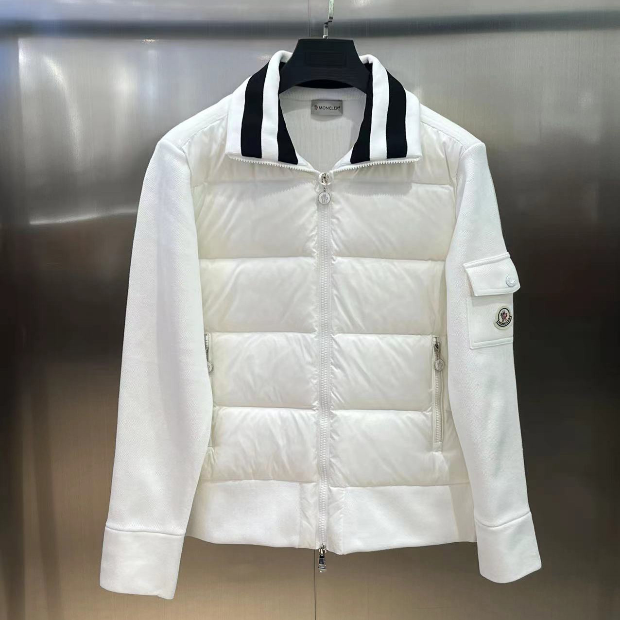 Moncler Puffer Bomber Jacket - FashionPlug