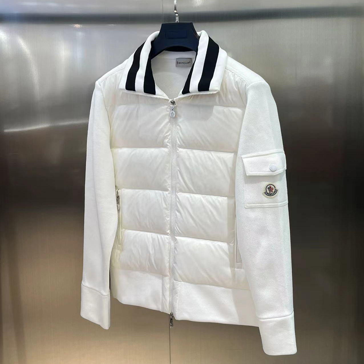 Moncler Puffer Bomber Jacket - FashionPlug