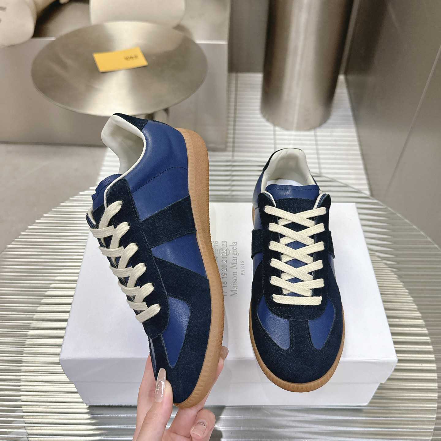 Maison Margiela Paint Replica Low-top Sneakers - FashionPlug
