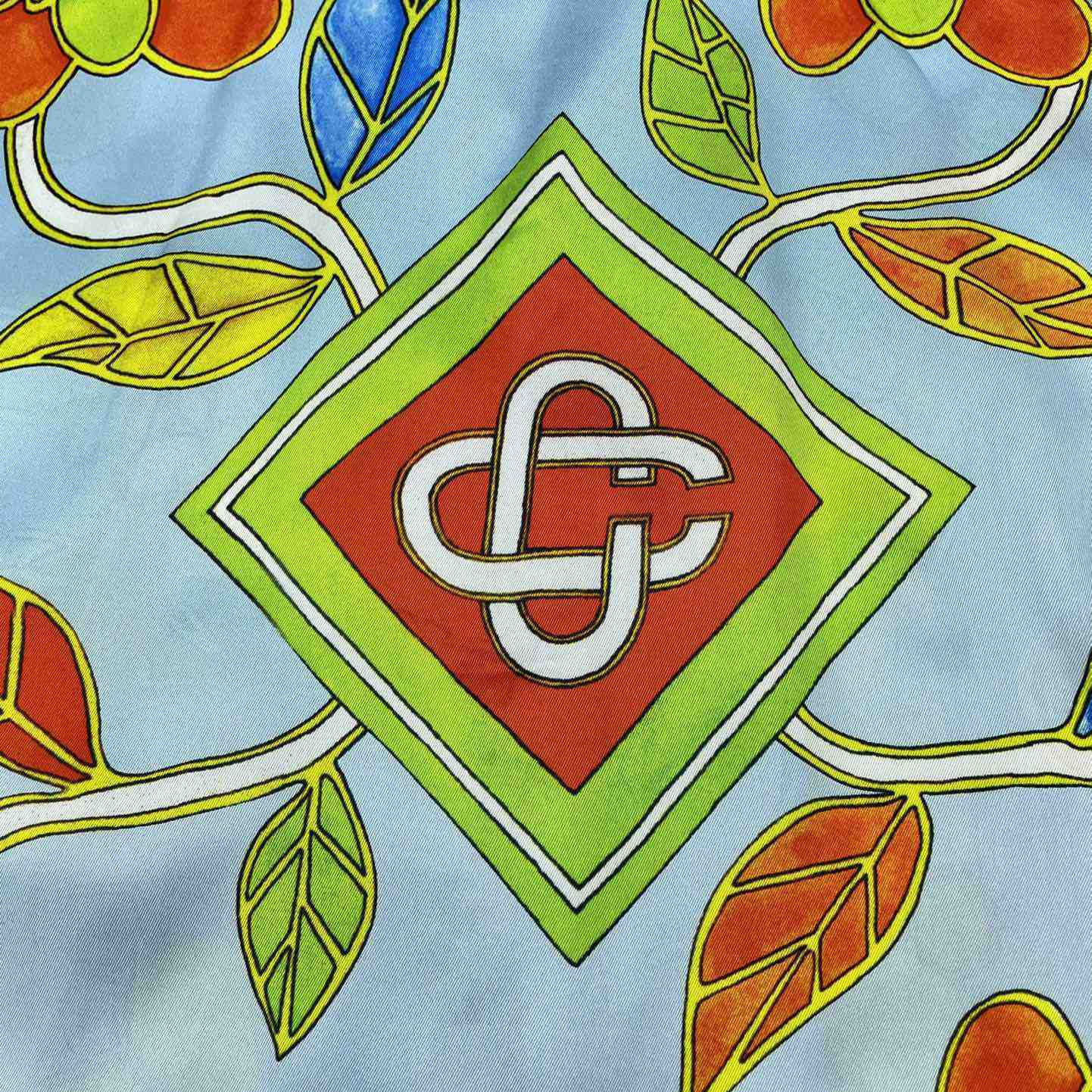 Casablanca Cuban Collar Short-Sleeve Shirt 'Yoruba Flowers'   CA3486 - FashionPlug