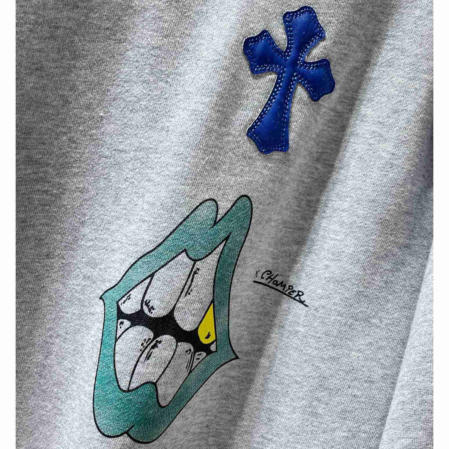 Chrome Hearts x Matty Boy Cross Patch Hoodie - FashionPlug