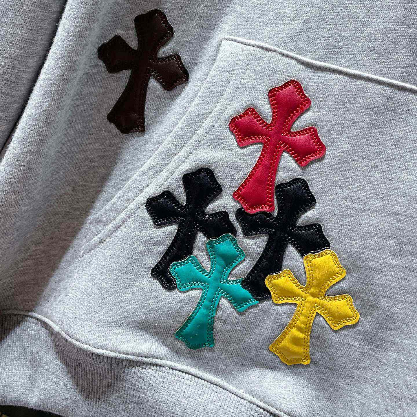Chrome Hearts x Matty Boy Cross Patch Hoodie - FashionPlug