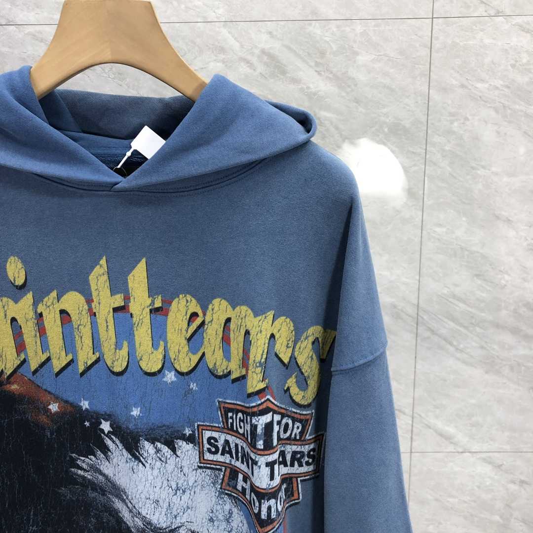 Saint Michael Tears Hoodie - FashionPlug