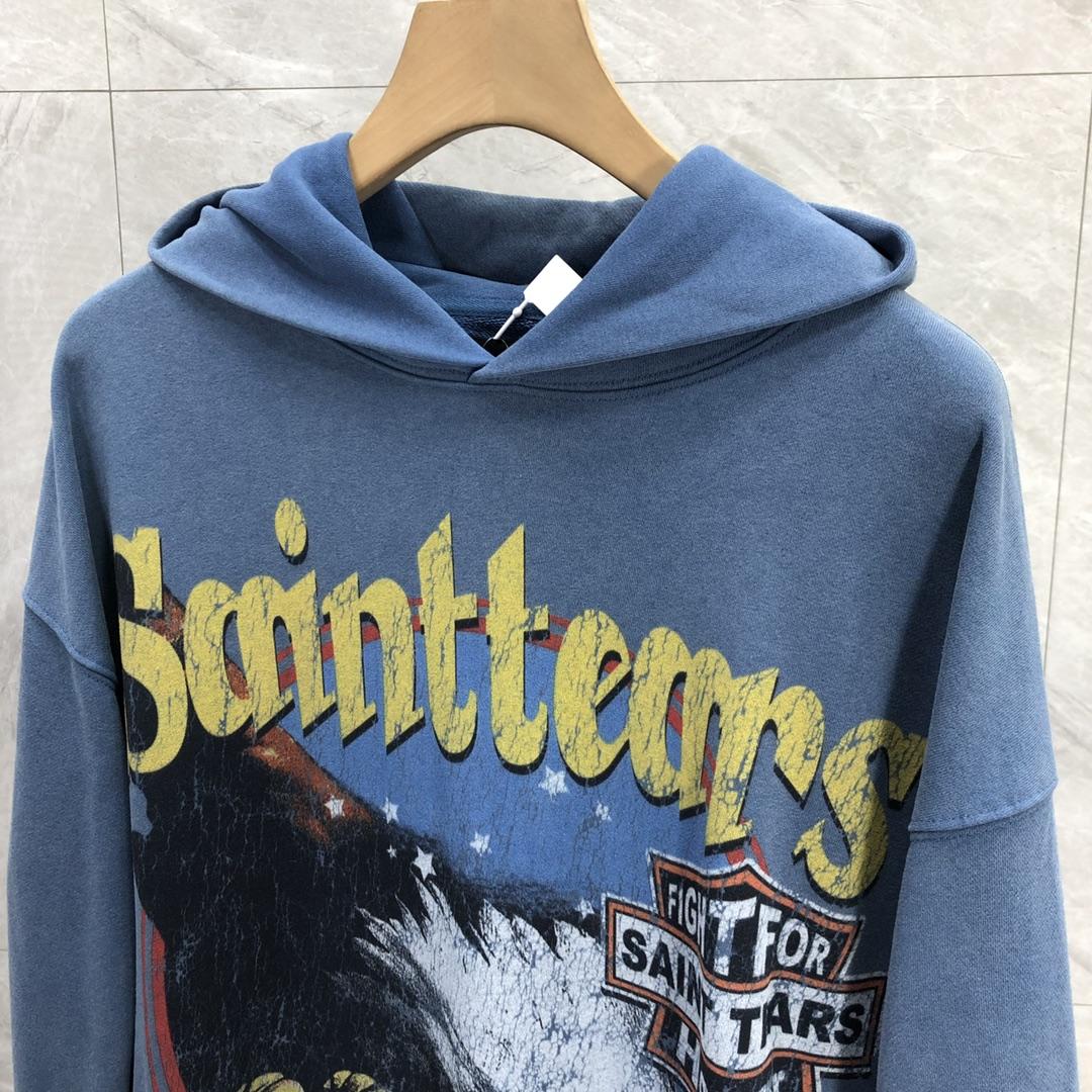 Saint Michael Tears Hoodie - FashionPlug