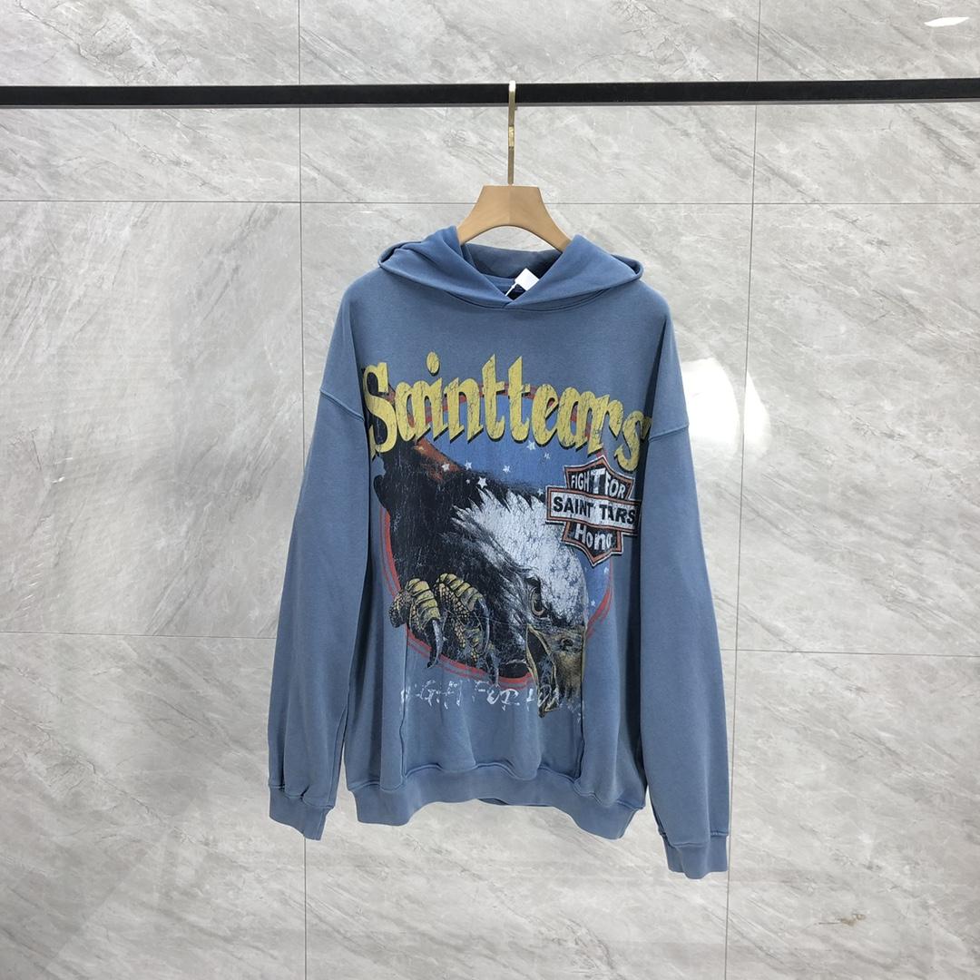 Saint Michael Tears Hoodie - FashionPlug