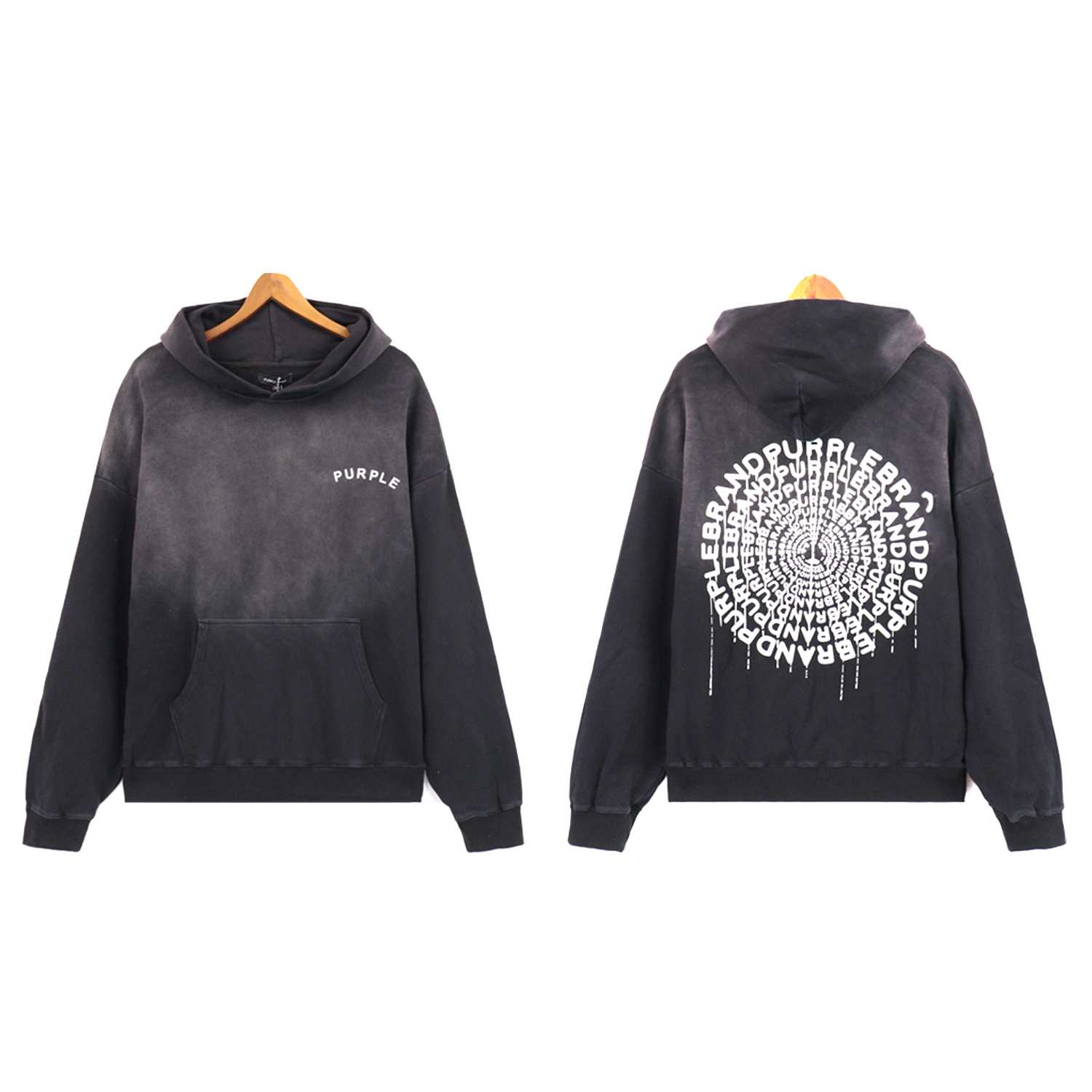 Purple Brand Concentric Hoodie - FashionPlug