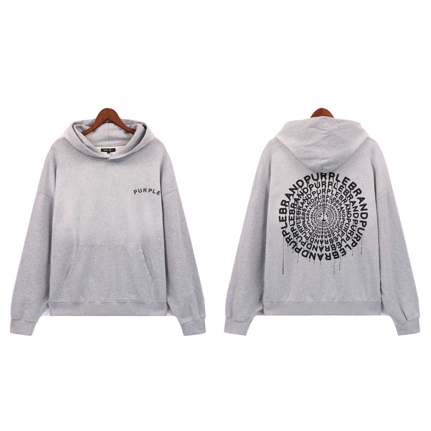Purple Brand Concentric Hoodie - FashionPlug