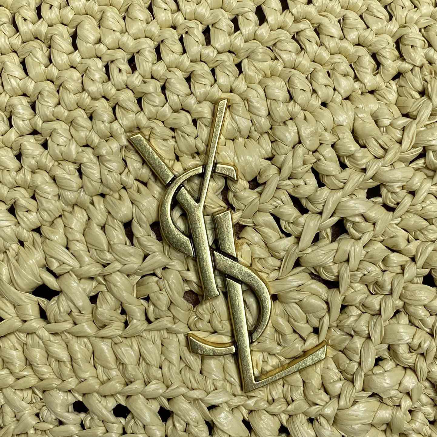 Saint Laurent Mini Joe In Raffia - FashionPlug