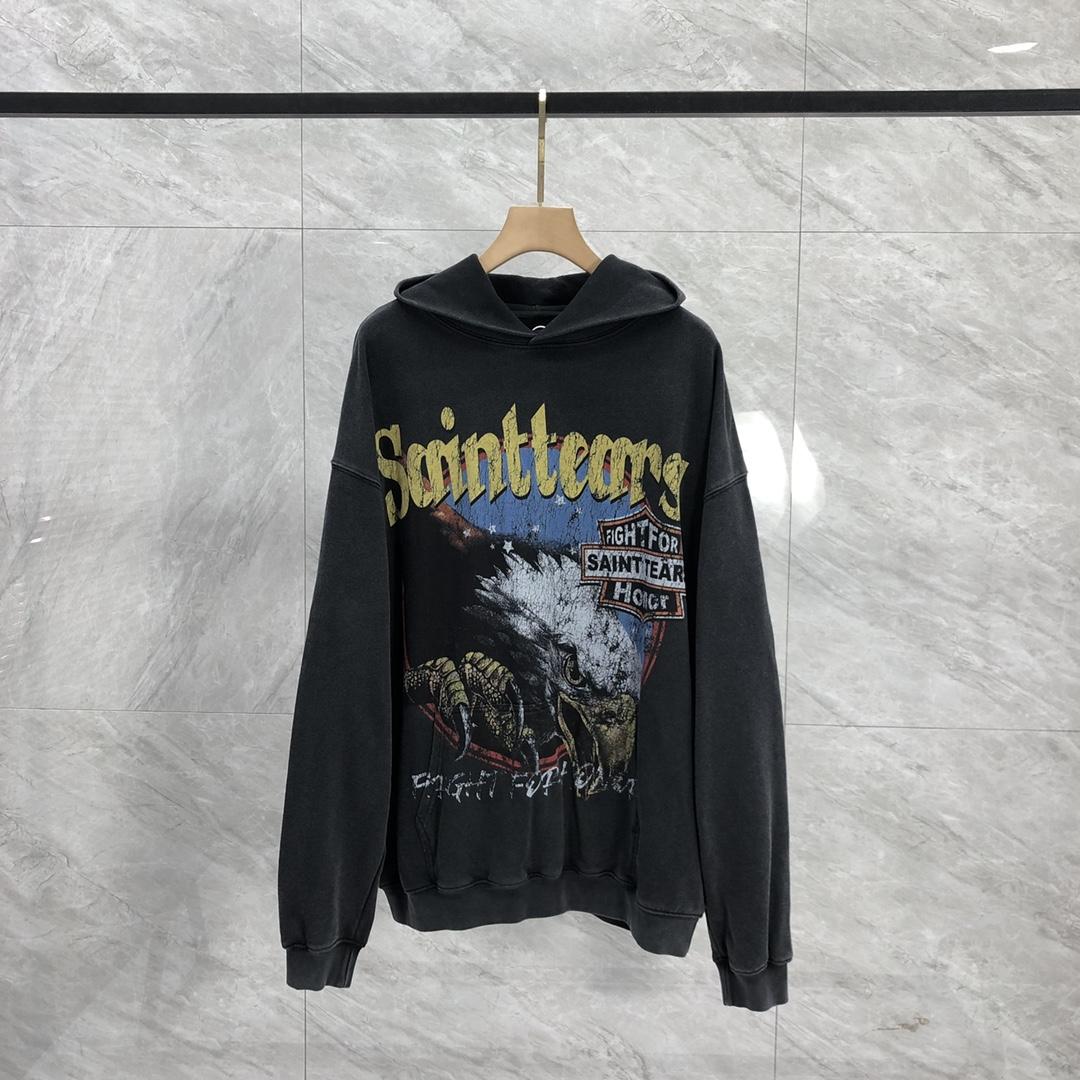 Saint Michael Tears Hoodie - FashionPlug