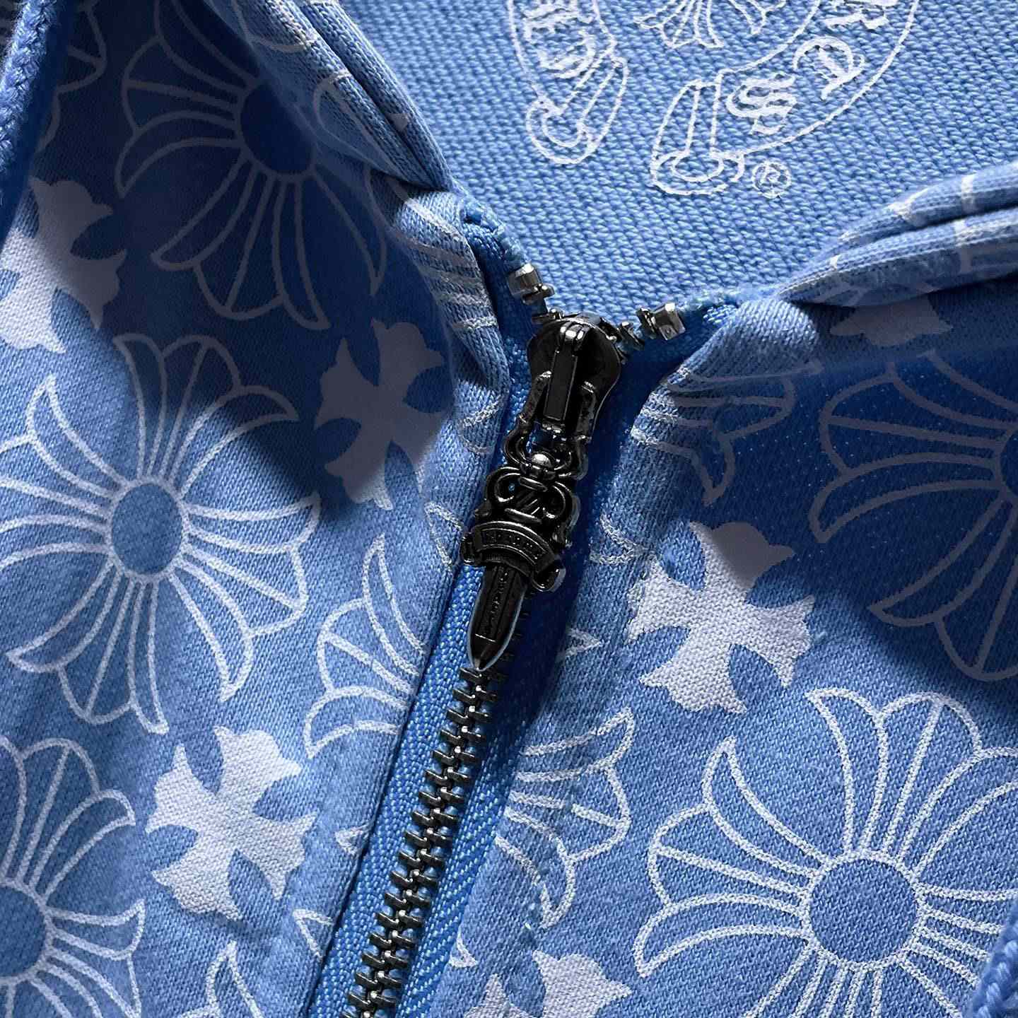 Chrome Hearts Horseshoe Zip Up Hoodie  - FashionPlug
