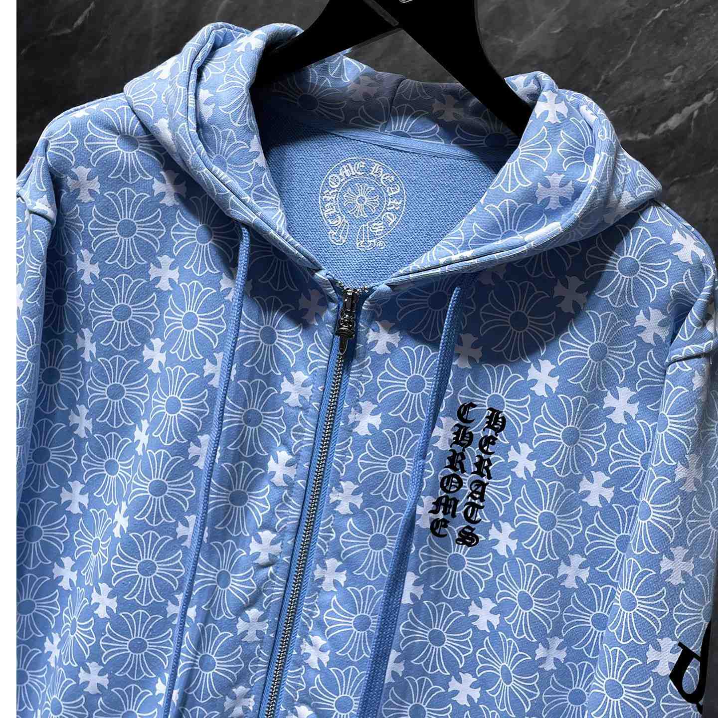 Chrome Hearts Horseshoe Zip Up Hoodie  - FashionPlug