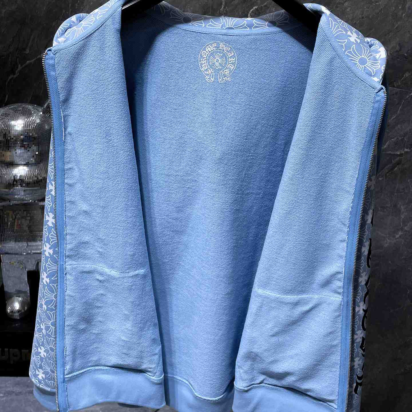 Chrome Hearts Horseshoe Zip Up Hoodie  - FashionPlug