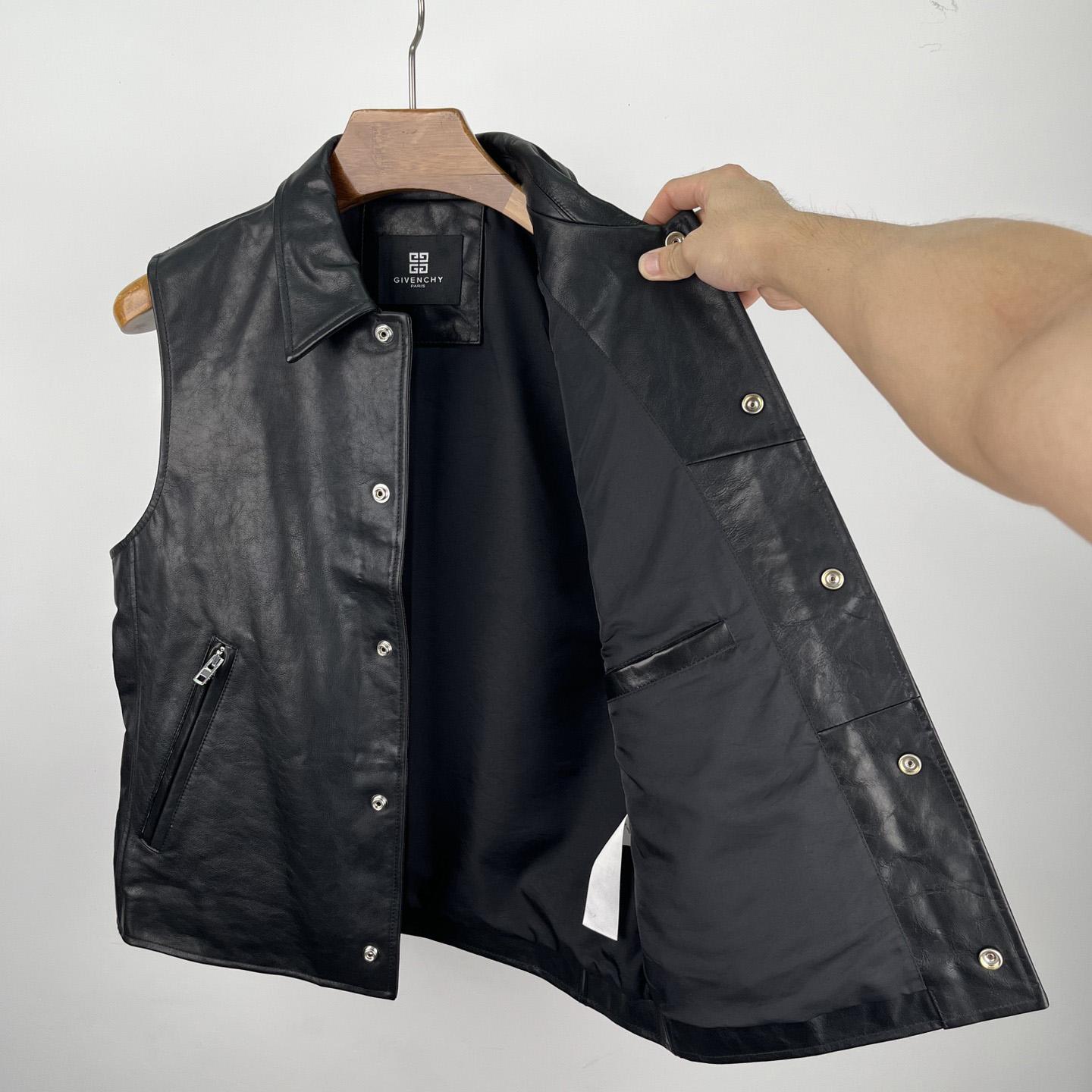 Givenchy Waistcoat In Leather - FashionPlug