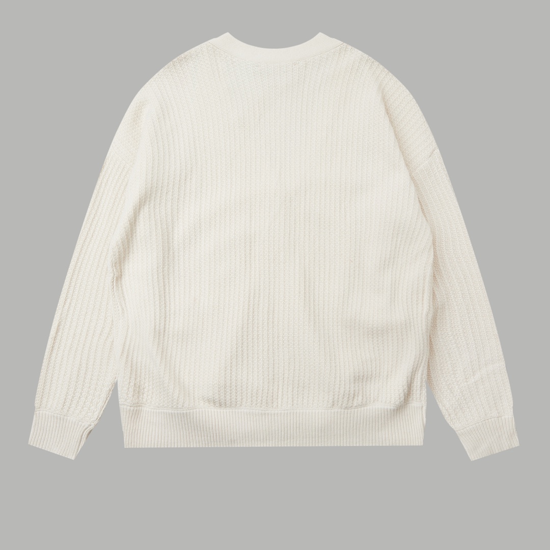 Gucci Knit Cotton Cardigan With Patch - FashionPlug