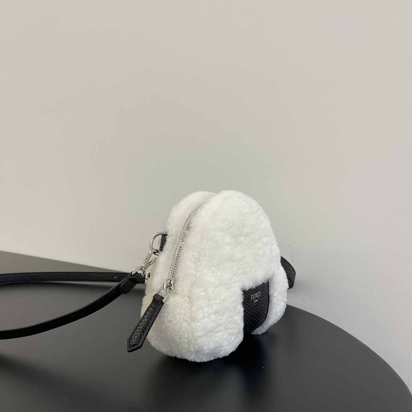 Fendi Natural Charm Logo Lettering Crossbody Bag - FashionPlug
