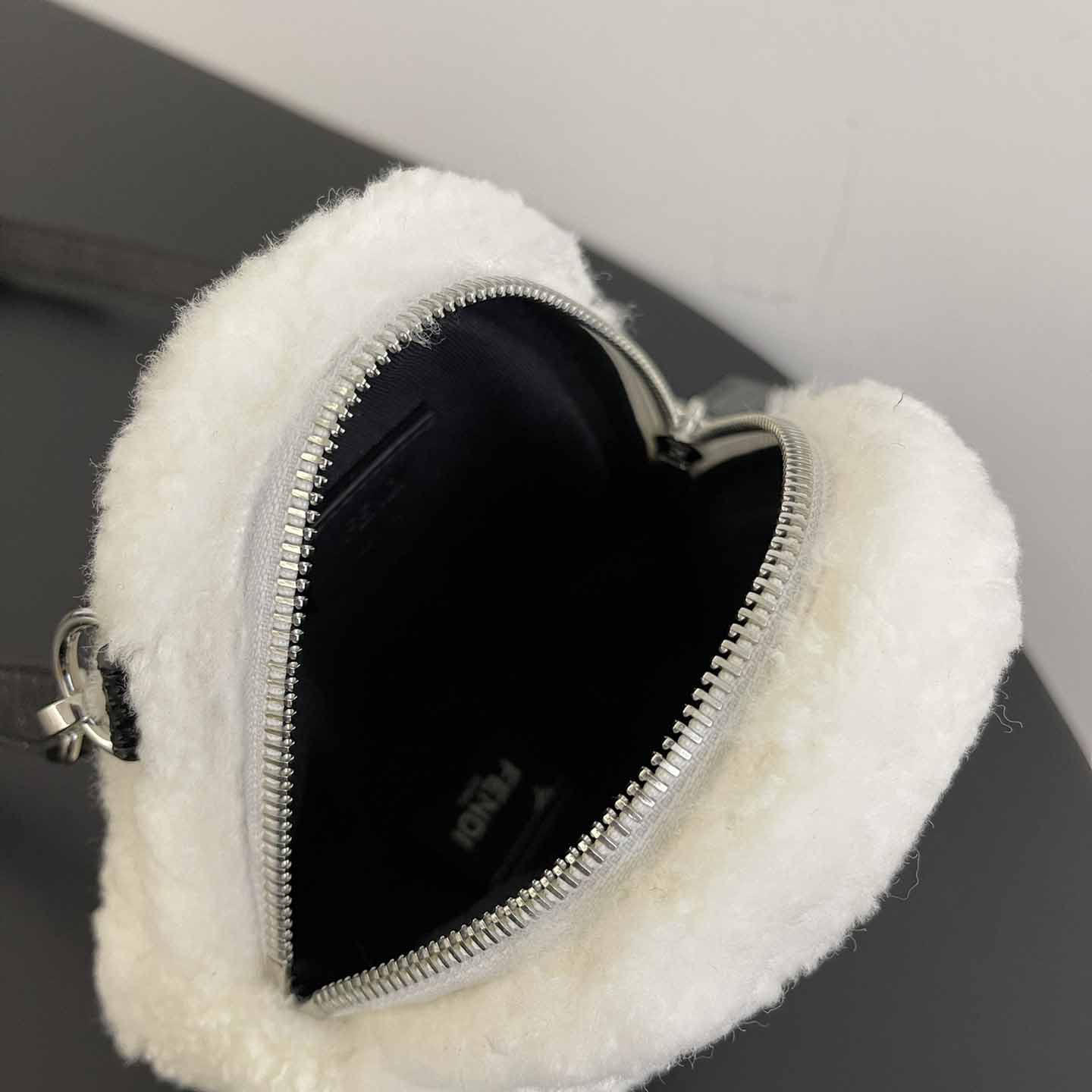 Fendi Natural Charm Logo Lettering Crossbody Bag - FashionPlug
