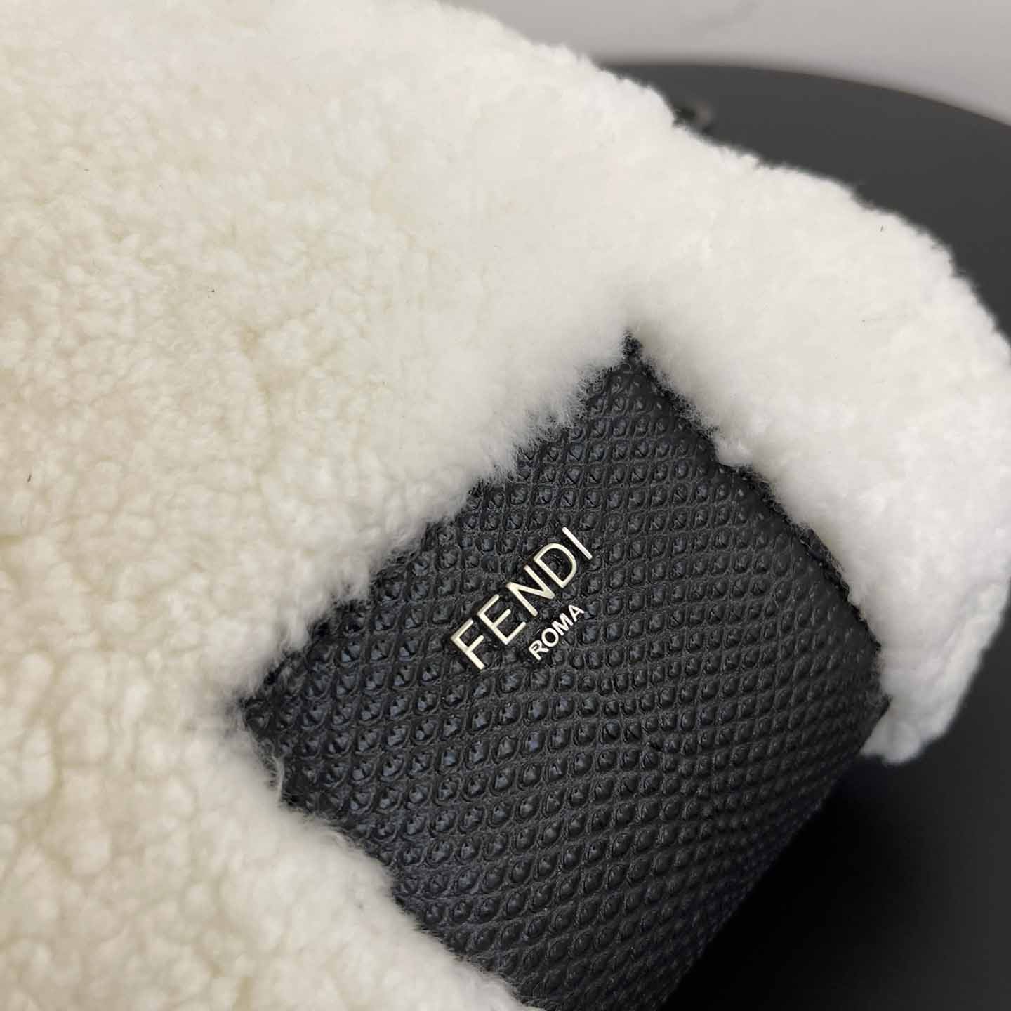 Fendi Natural Charm Logo Lettering Crossbody Bag - FashionPlug