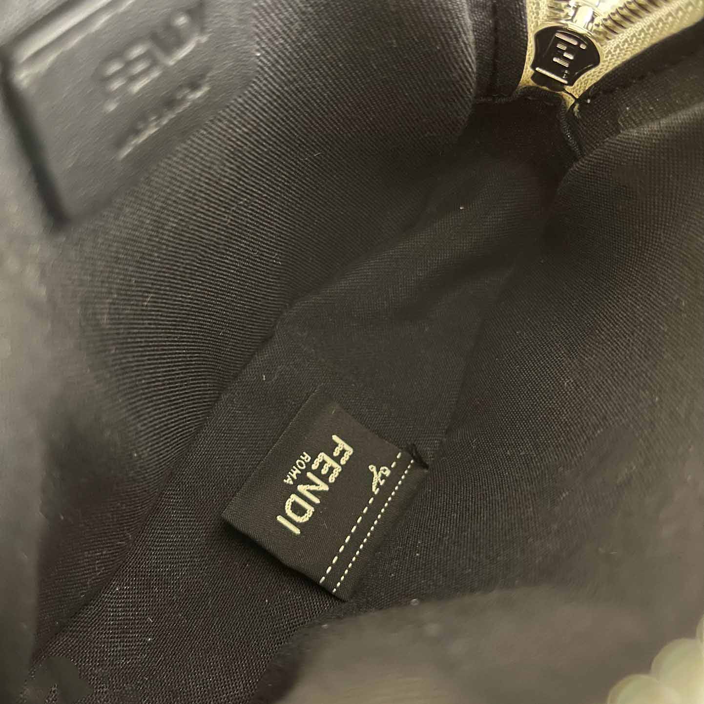 Fendi Natural Charm Logo Lettering Crossbody Bag - FashionPlug
