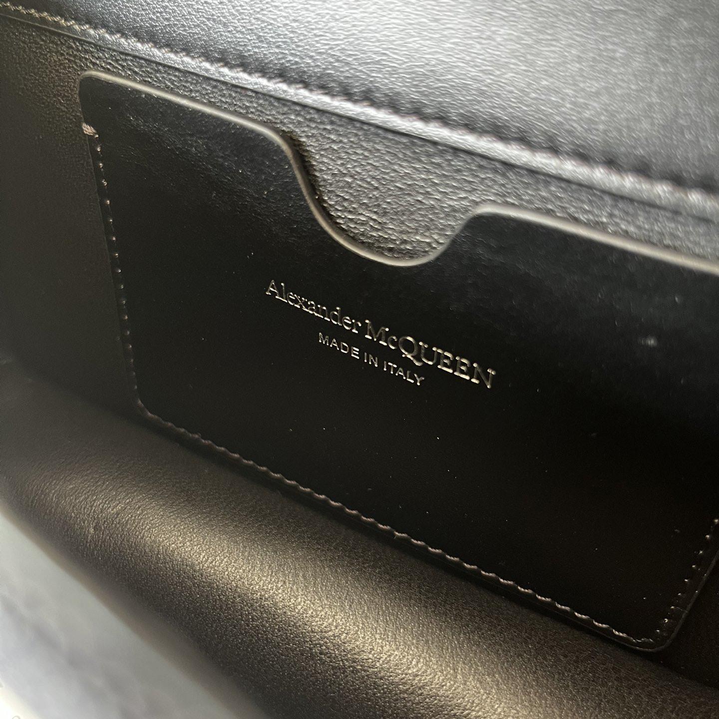 Alexander McQueen The Biker Mini Jewelled Satchel 'Black' (18*12*6cm) - FashionPlug