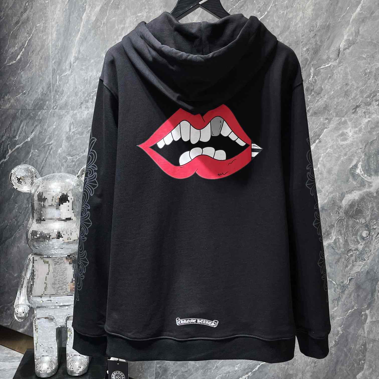 Chrome Hearts Chomper Black Hoodie - FashionPlug