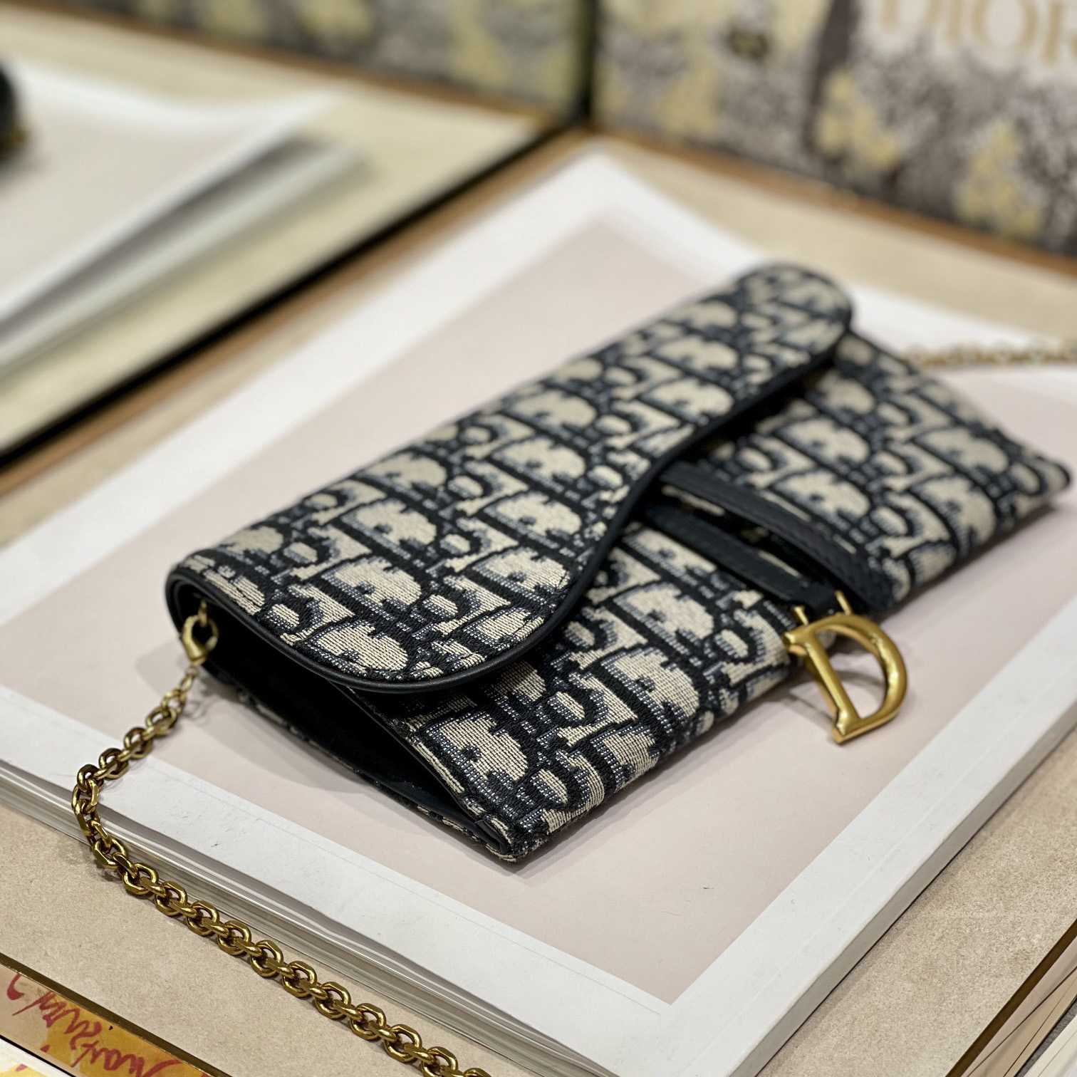 Dior Saddle Pouch With Chain - FashionPlug