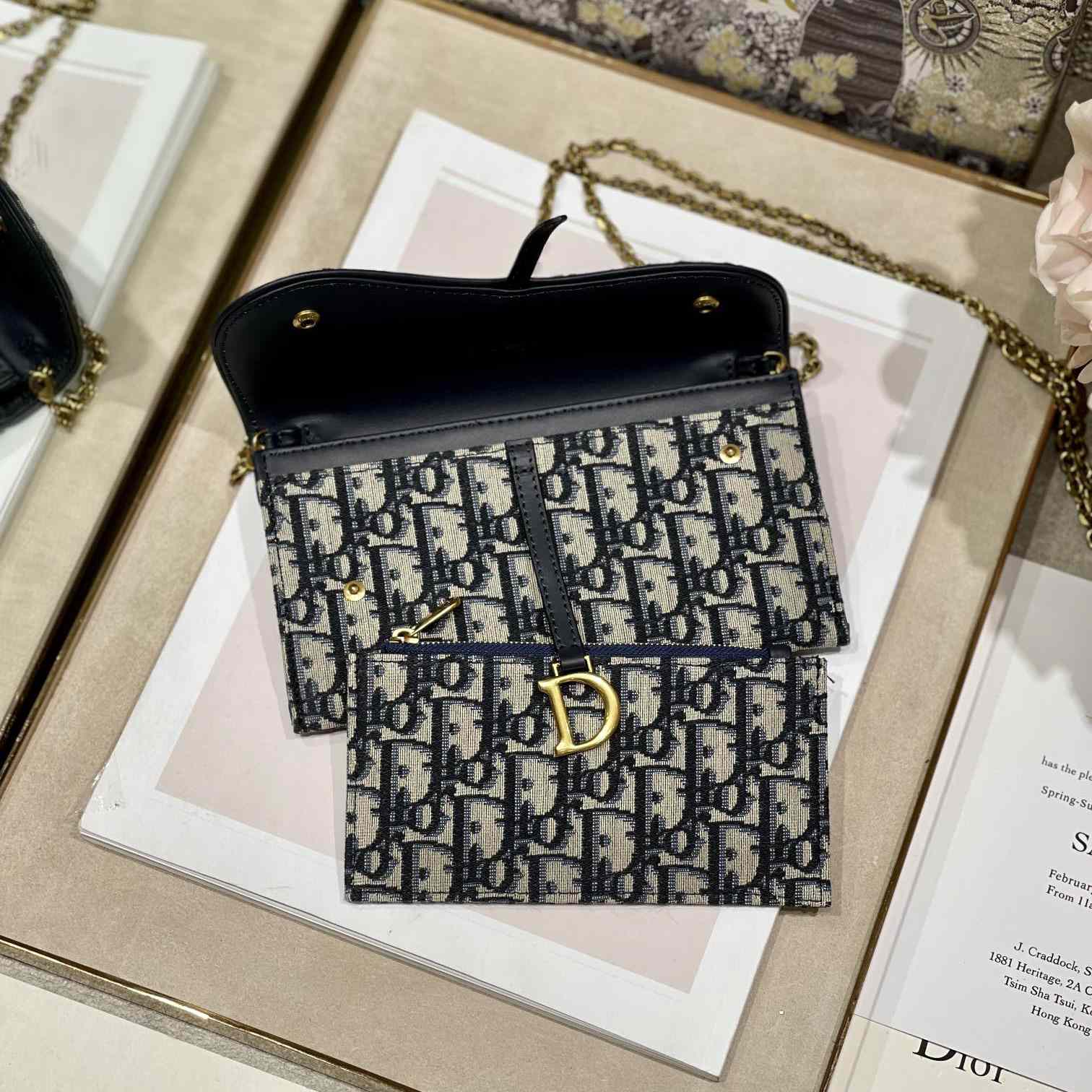 Dior Saddle Pouch With Chain - FashionPlug