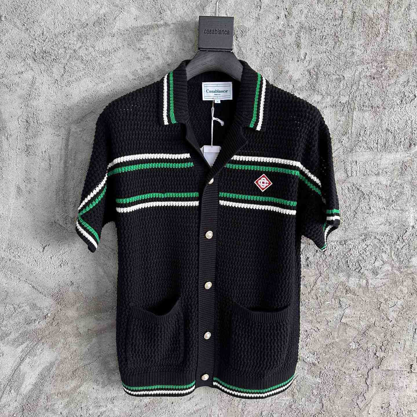 Casablanca Tennis Crochet Shirt - FashionPlug