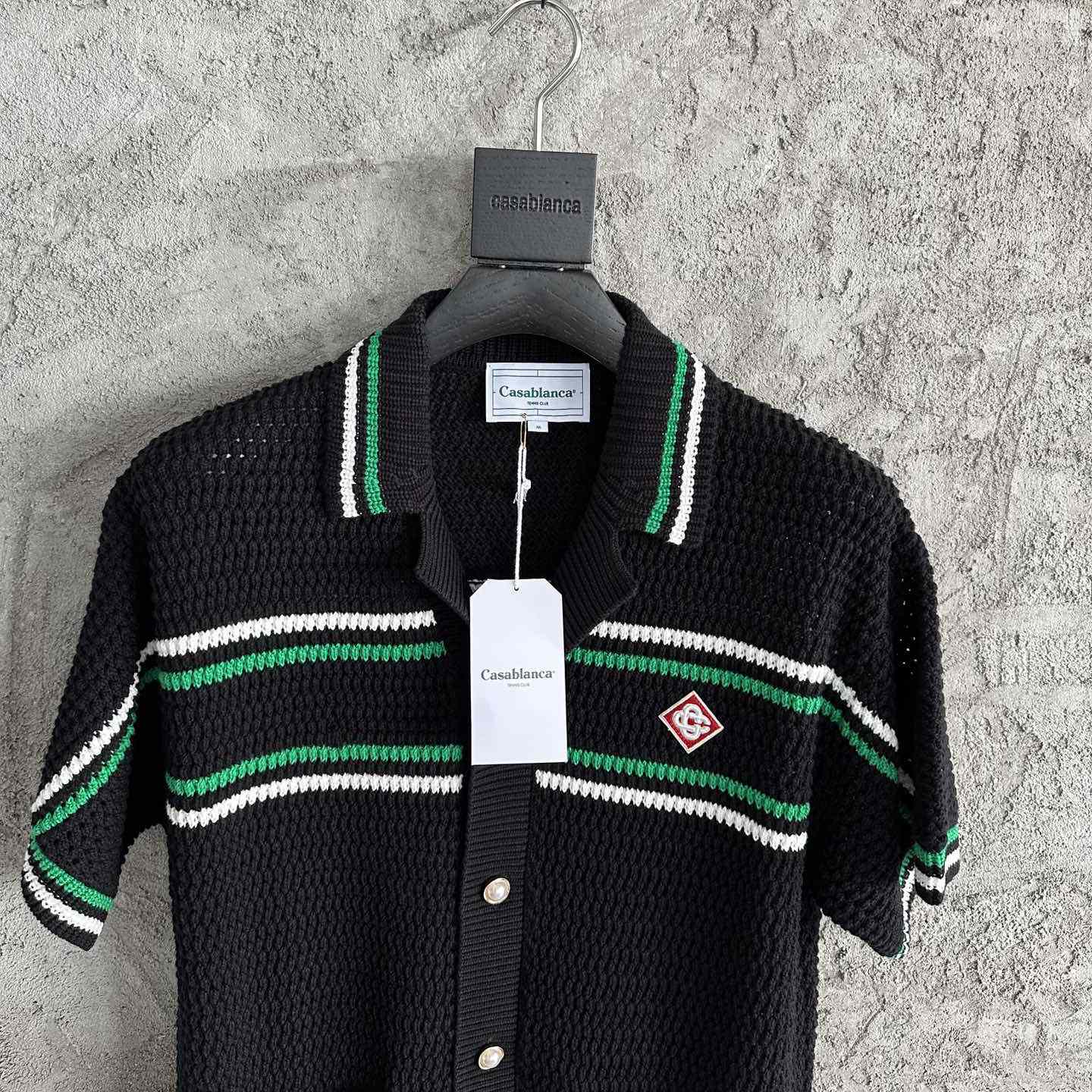 Casablanca Tennis Crochet Shirt - FashionPlug