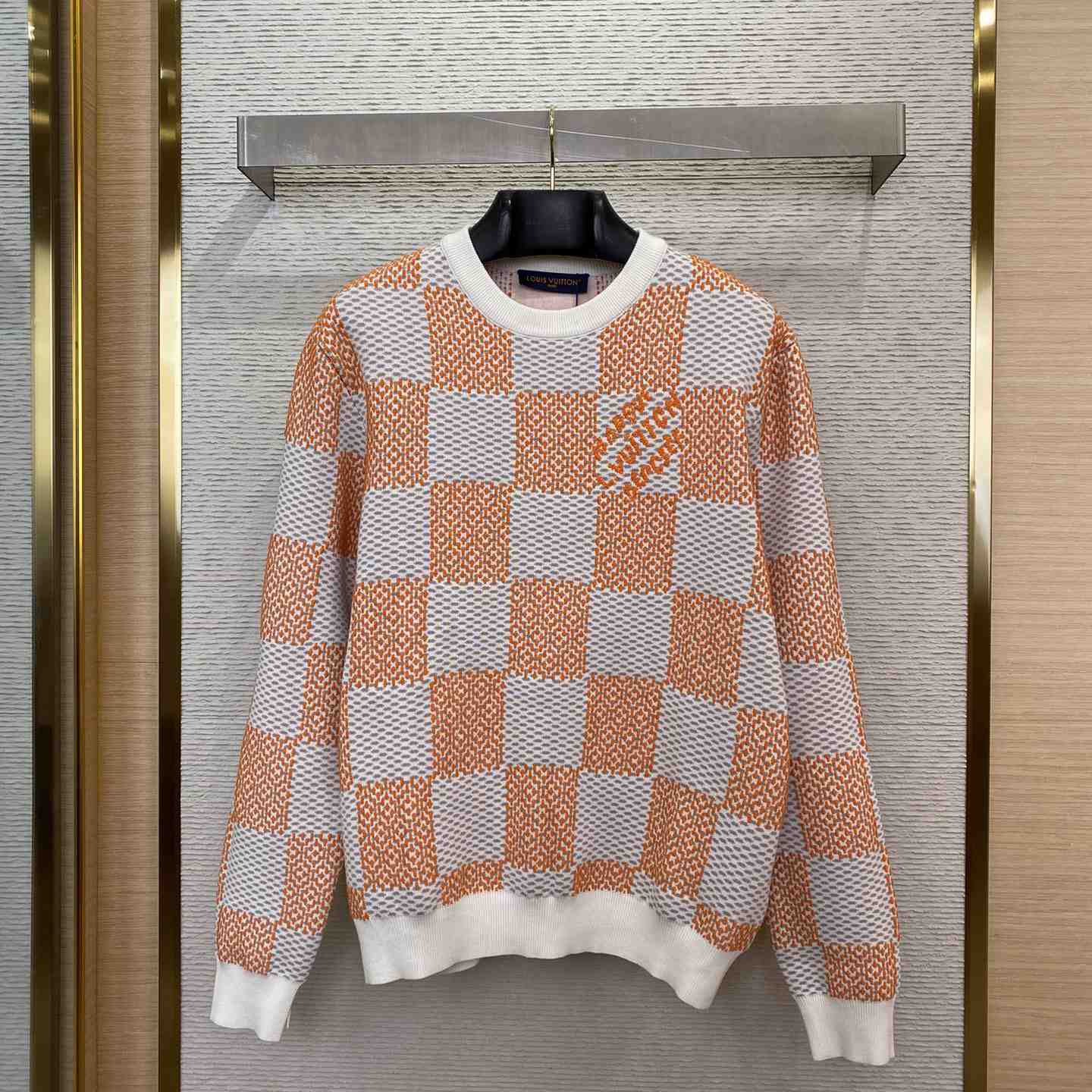Louis Vuitton Damier Jacquard Cotton Pullover - FashionPlug