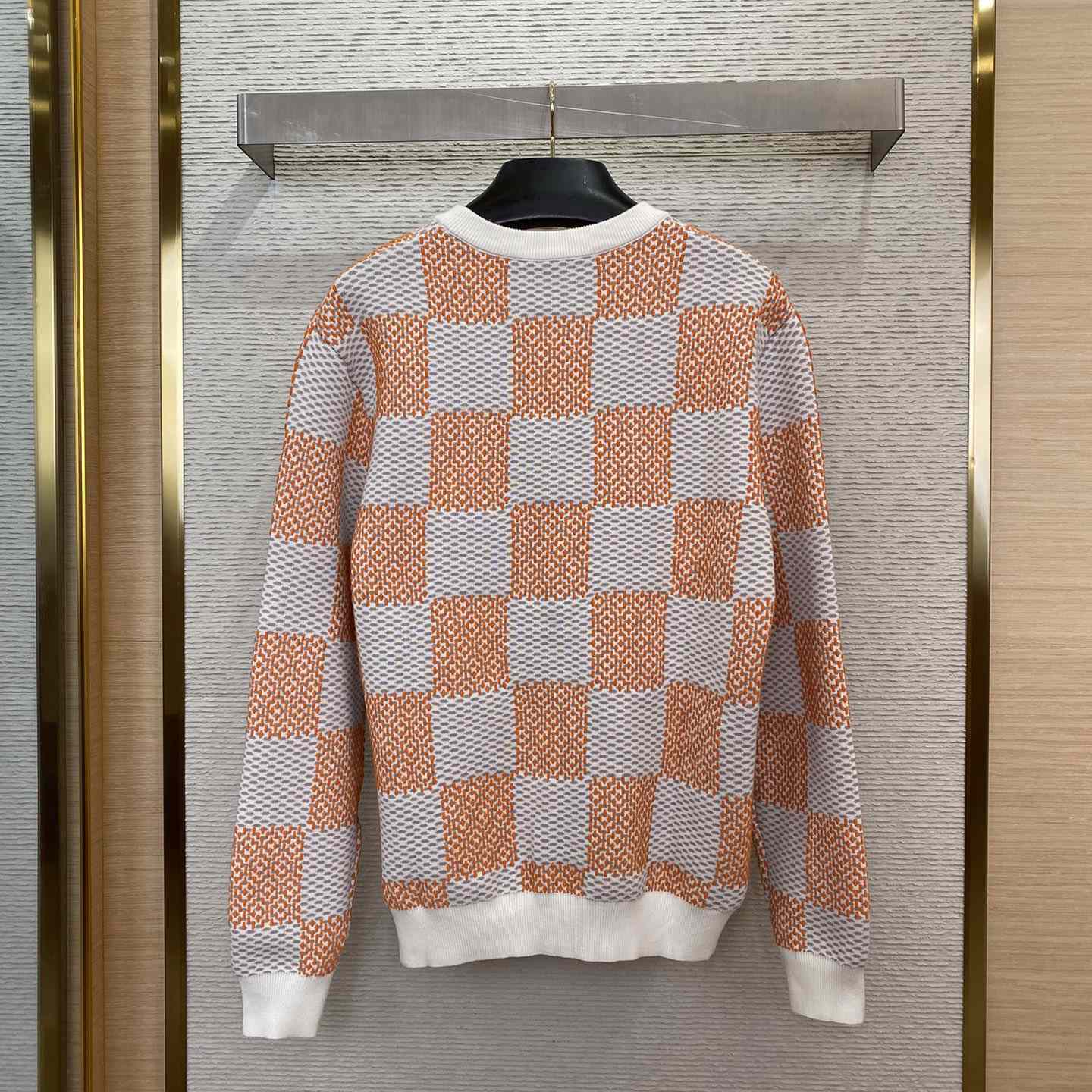 Louis Vuitton Damier Jacquard Cotton Pullover - FashionPlug