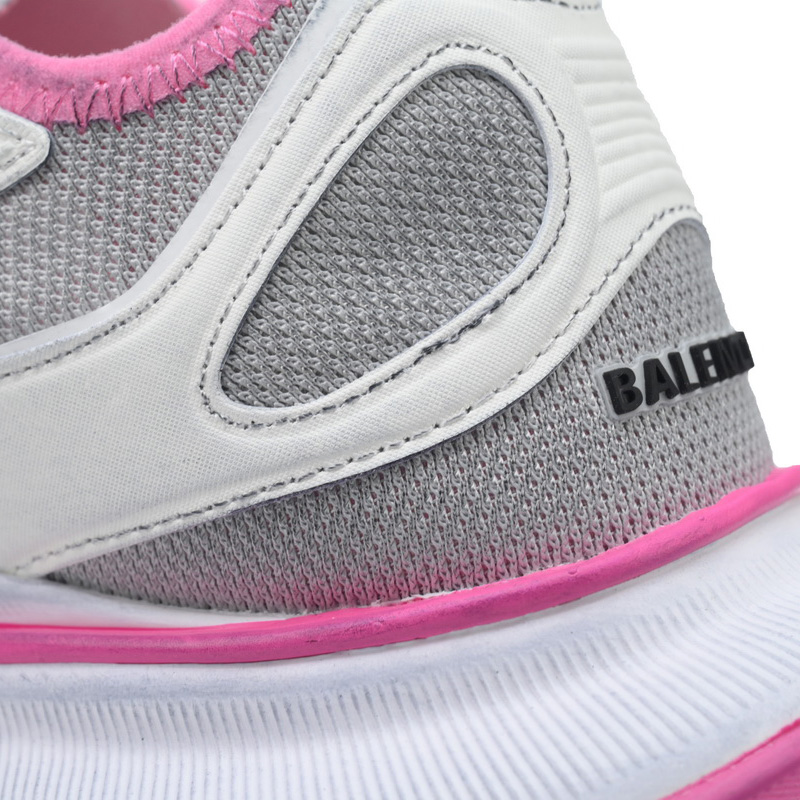 Balenciaga Circuit Sneaker In Grey, White And Pink - FashionPlug