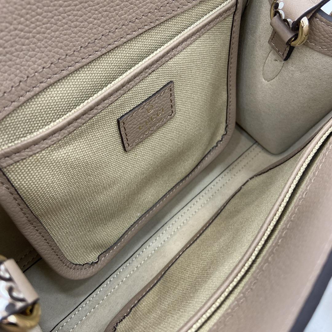 Gucci Small Tote Bag With GG Shadow  - FashionPlug