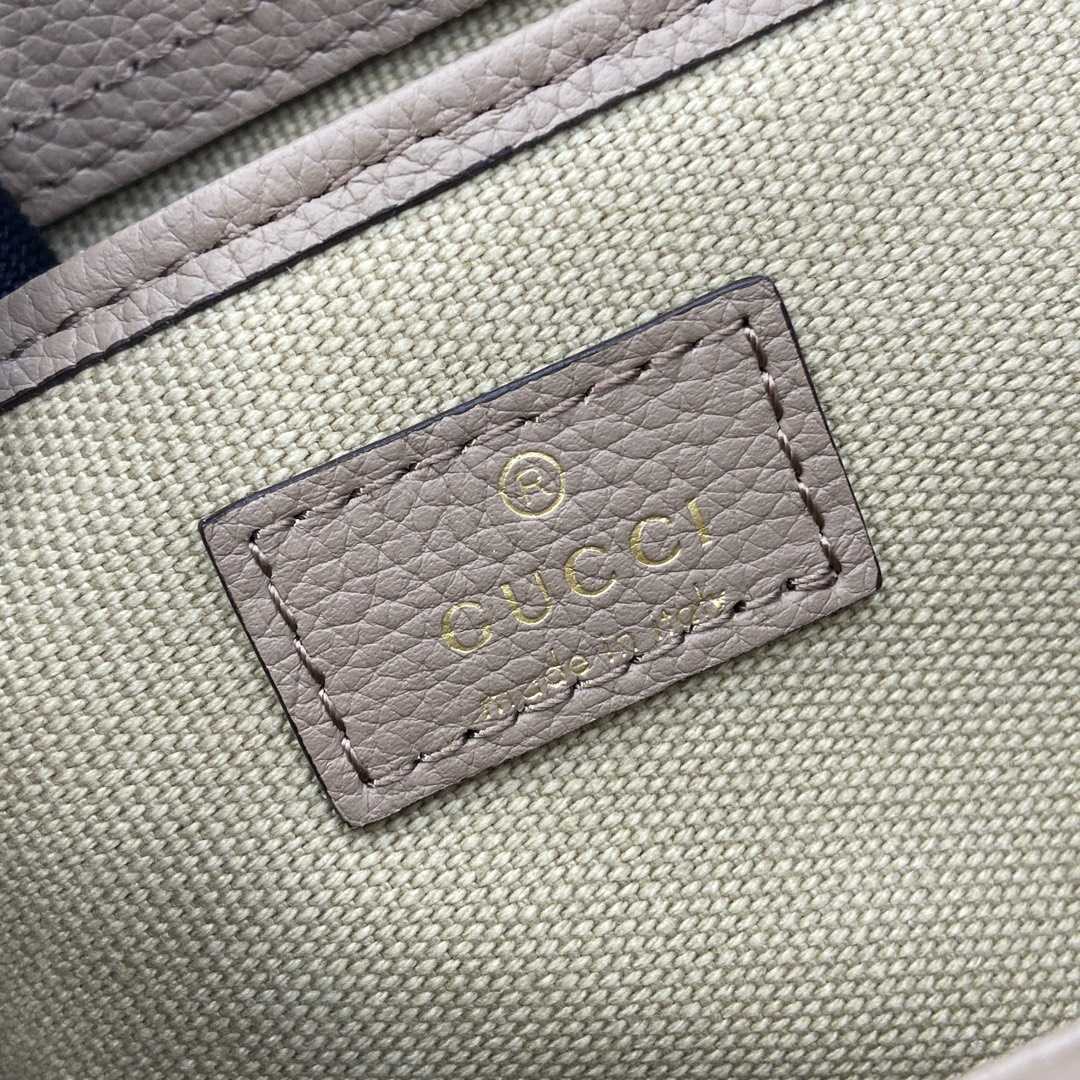 Gucci Small Tote Bag With GG Shadow  - FashionPlug