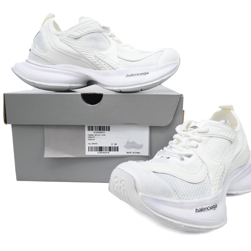 Balenciaga Circuit Sneaker In White  - FashionPlug