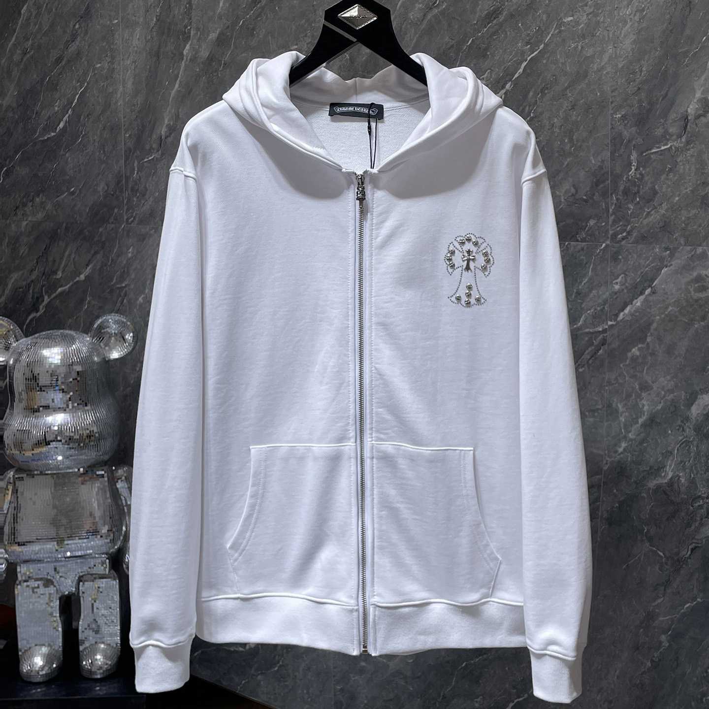 Chrome Hearts Zip Up Hoodie  - FashionPlug