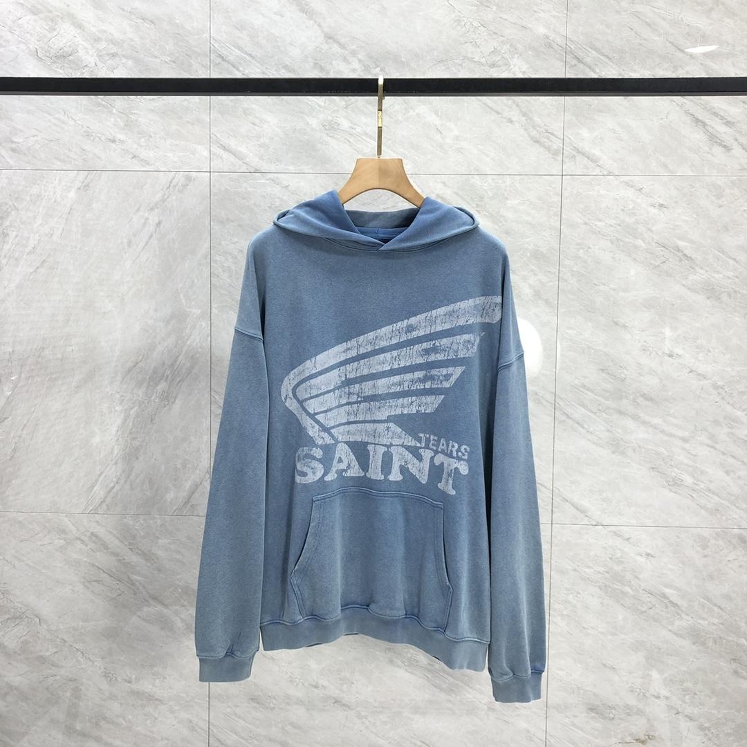 Saint Michael Tears Hoodie - FashionPlug
