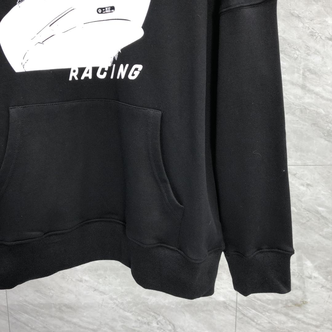 Palm Angels Racing Helmet Hoodie - FashionPlug