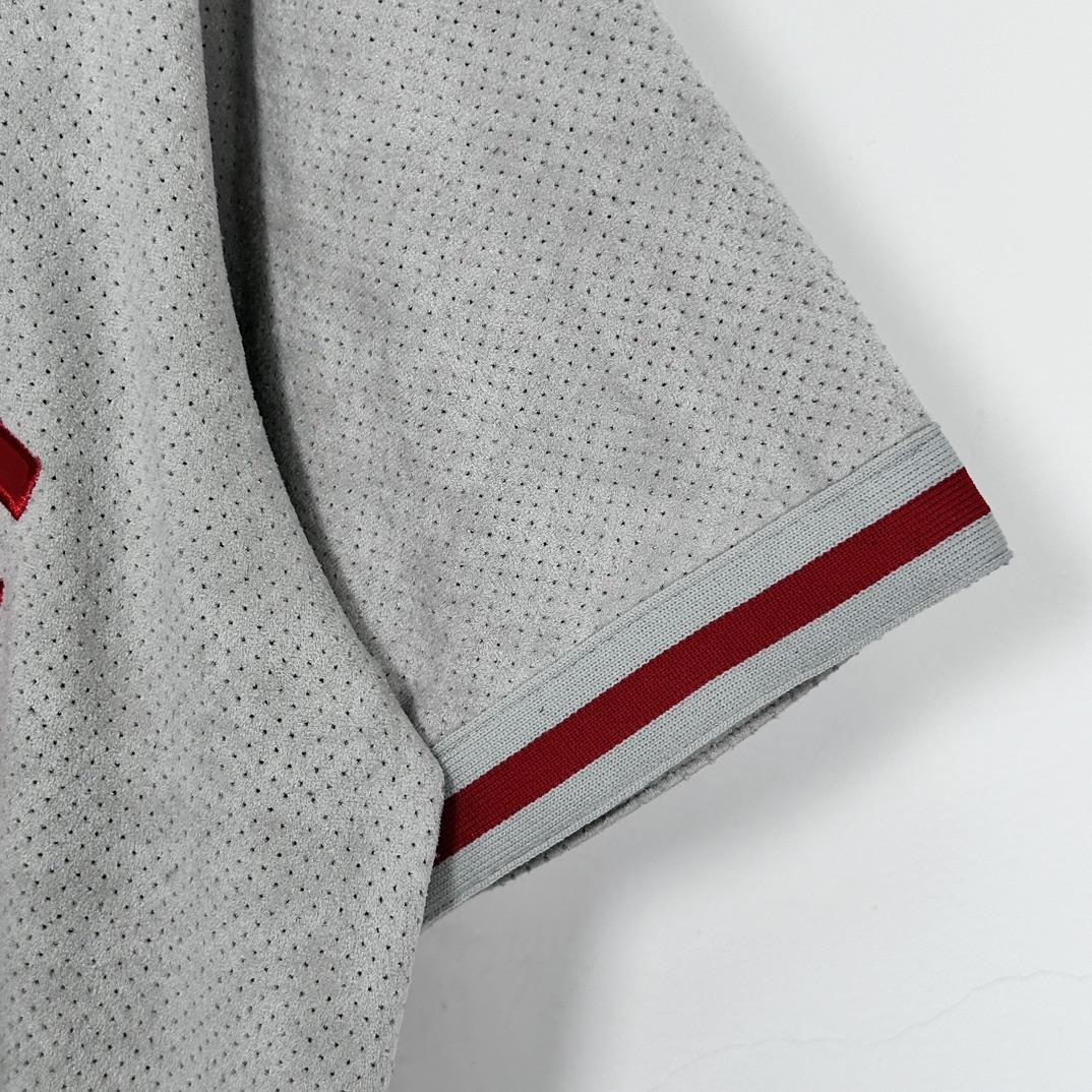 Supreme Ultrasuede Mesh Baseball Jersey - FashionPlug