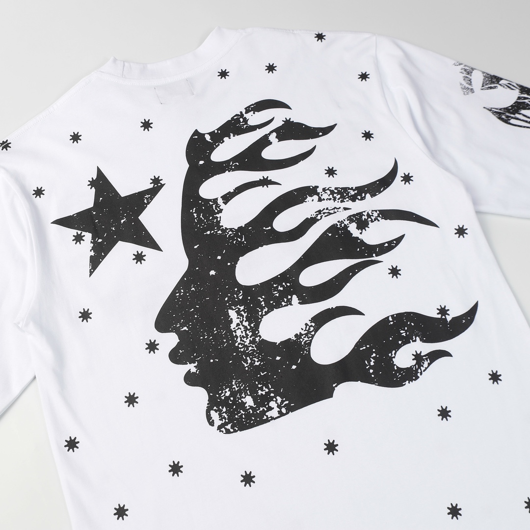 Hellstar Meteor Flame Limited Edition Long Sleeve T-Shirt - FashionPlug