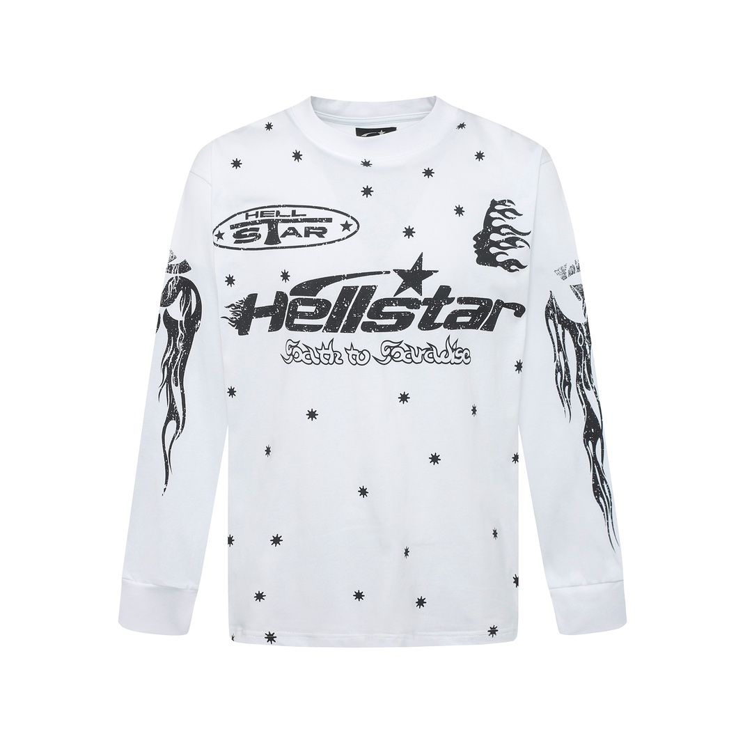 Hellstar Meteor Flame Limited Edition Long Sleeve T-Shirt - FashionPlug