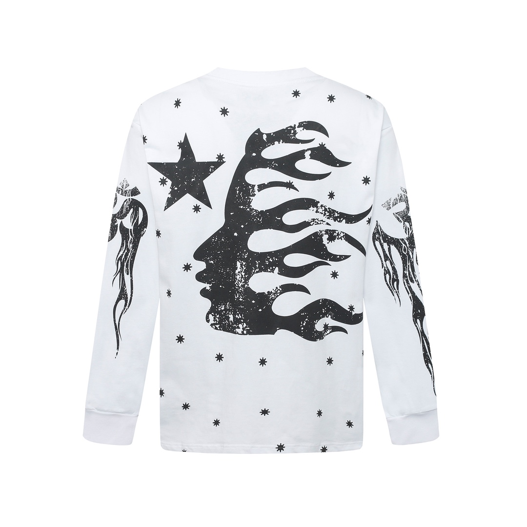 Hellstar Meteor Flame Limited Edition Long Sleeve T-Shirt - FashionPlug