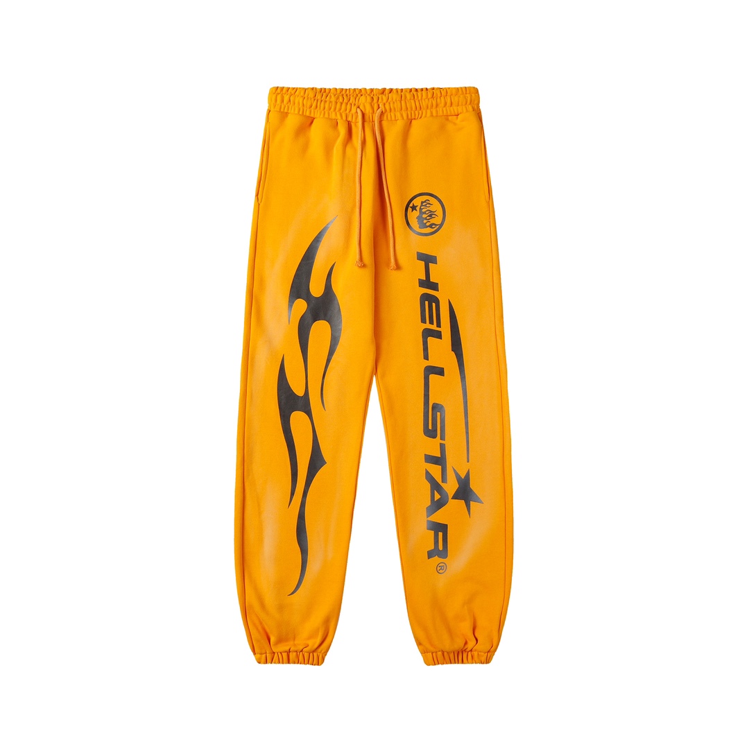 Hellstar Fire Flare Bottom Sweatpants  - FashionPlug