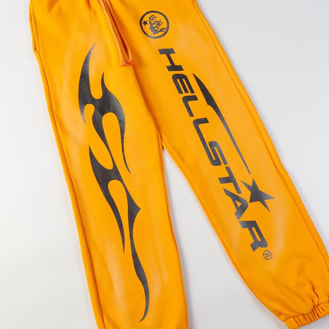 Hellstar Fire Flare Bottom Sweatpants  - FashionPlug