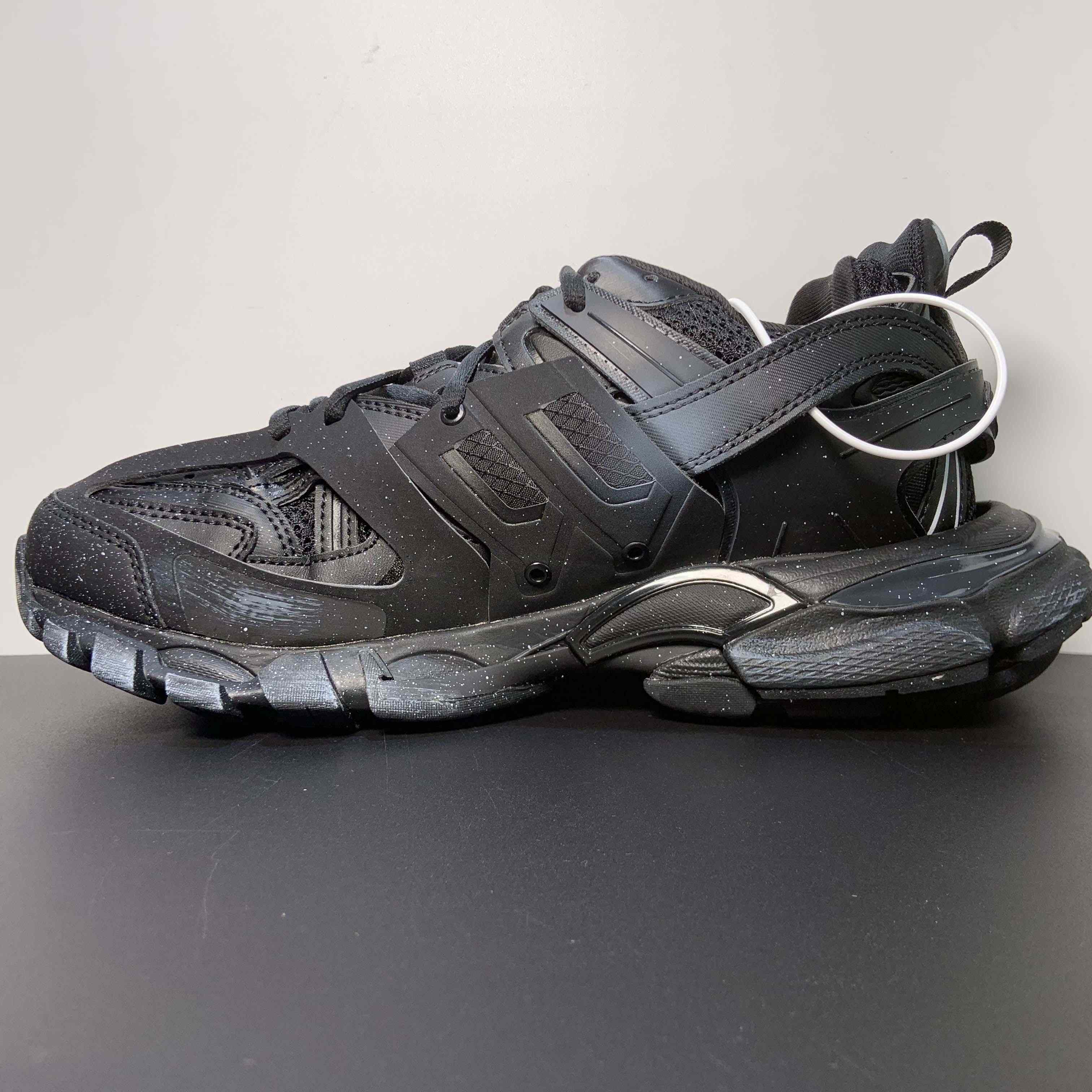 Balenciaga Track Signature Sneaker in black - FashionPlug
