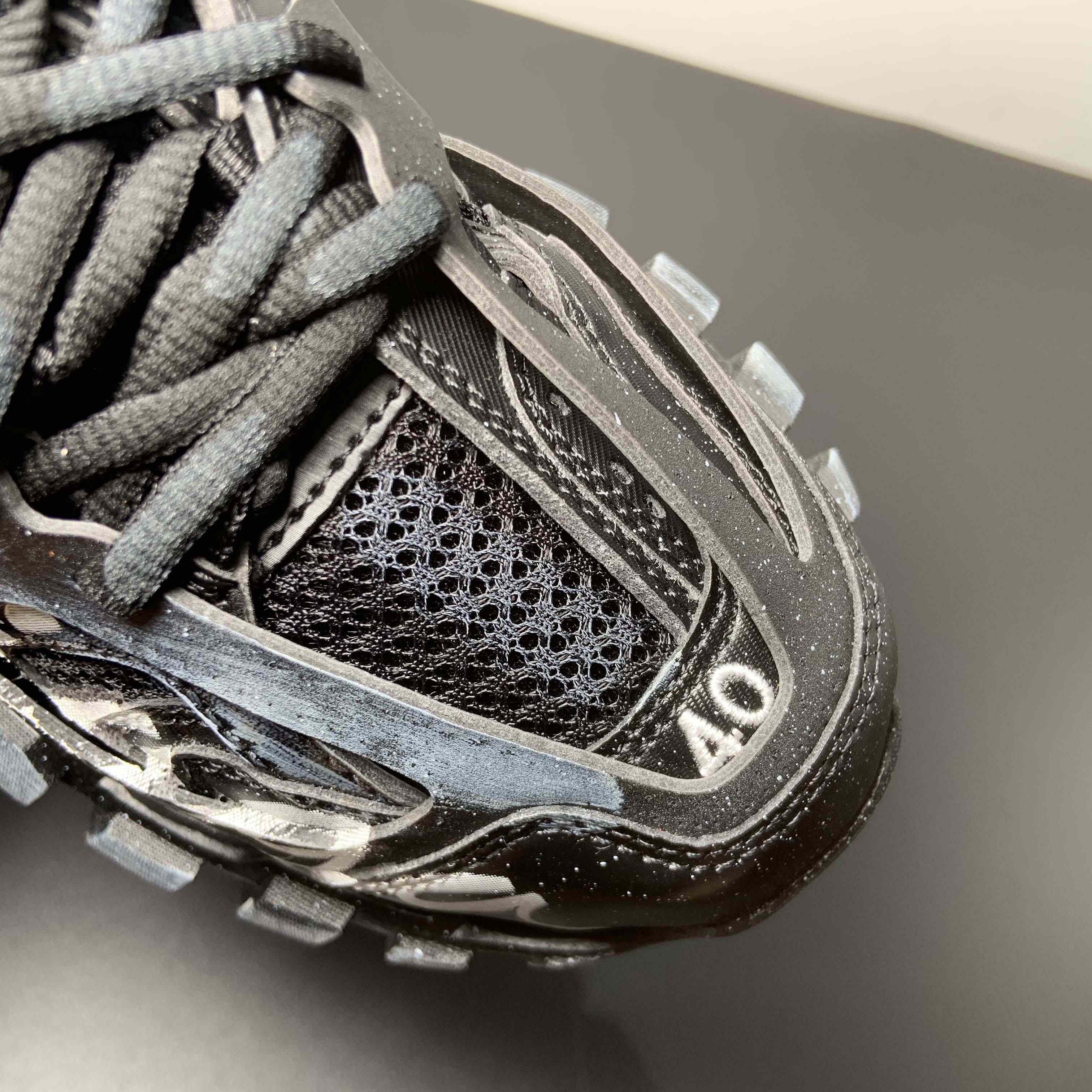 Balenciaga Track Signature Sneaker in black - FashionPlug