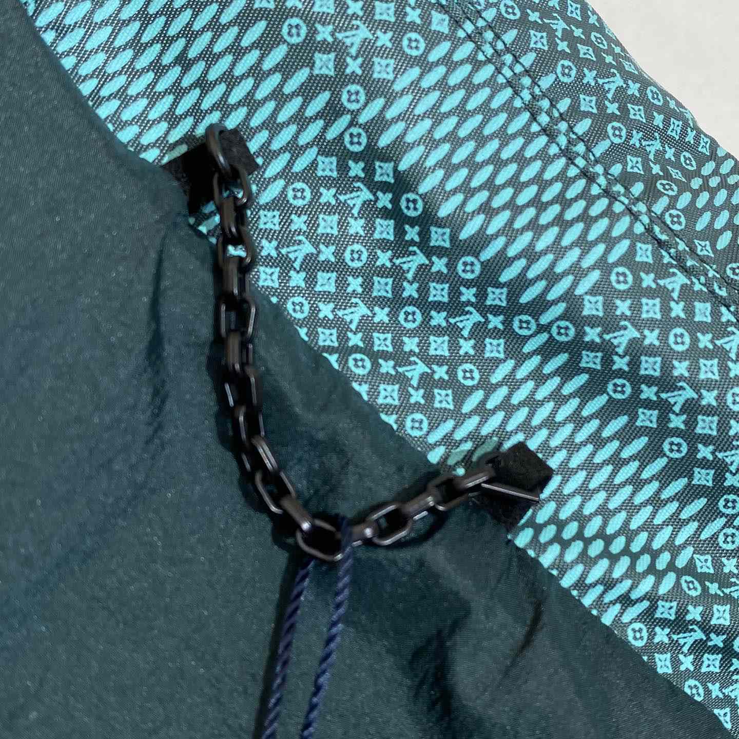 Louis Vuitton Printed Nylon Hooded Windbreaker  1AFQD4 - FashionPlug
